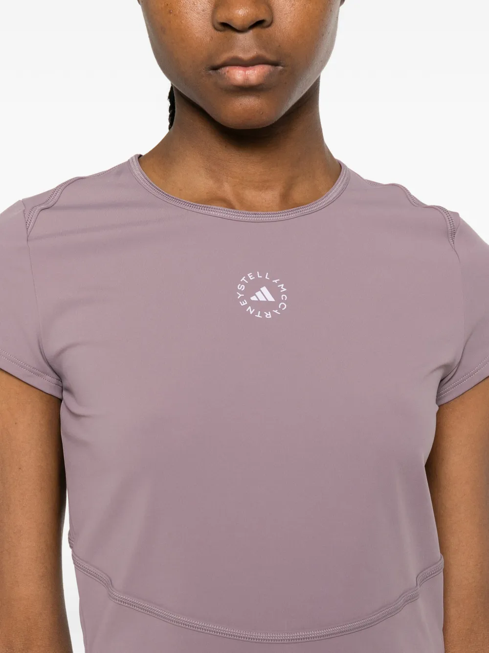adidas T-shirt met logo Paars