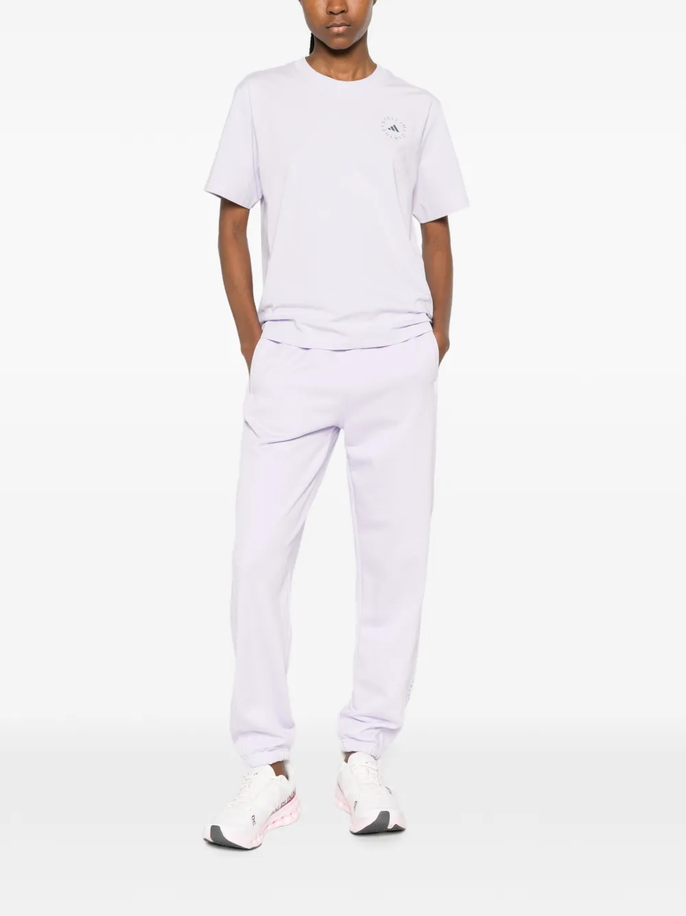 adidas by Stella McCartney Sweater met logo Paars