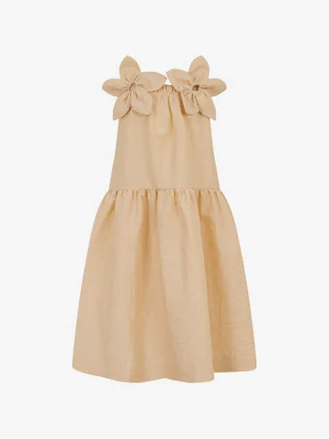 Simonetta vestido con apliques florales