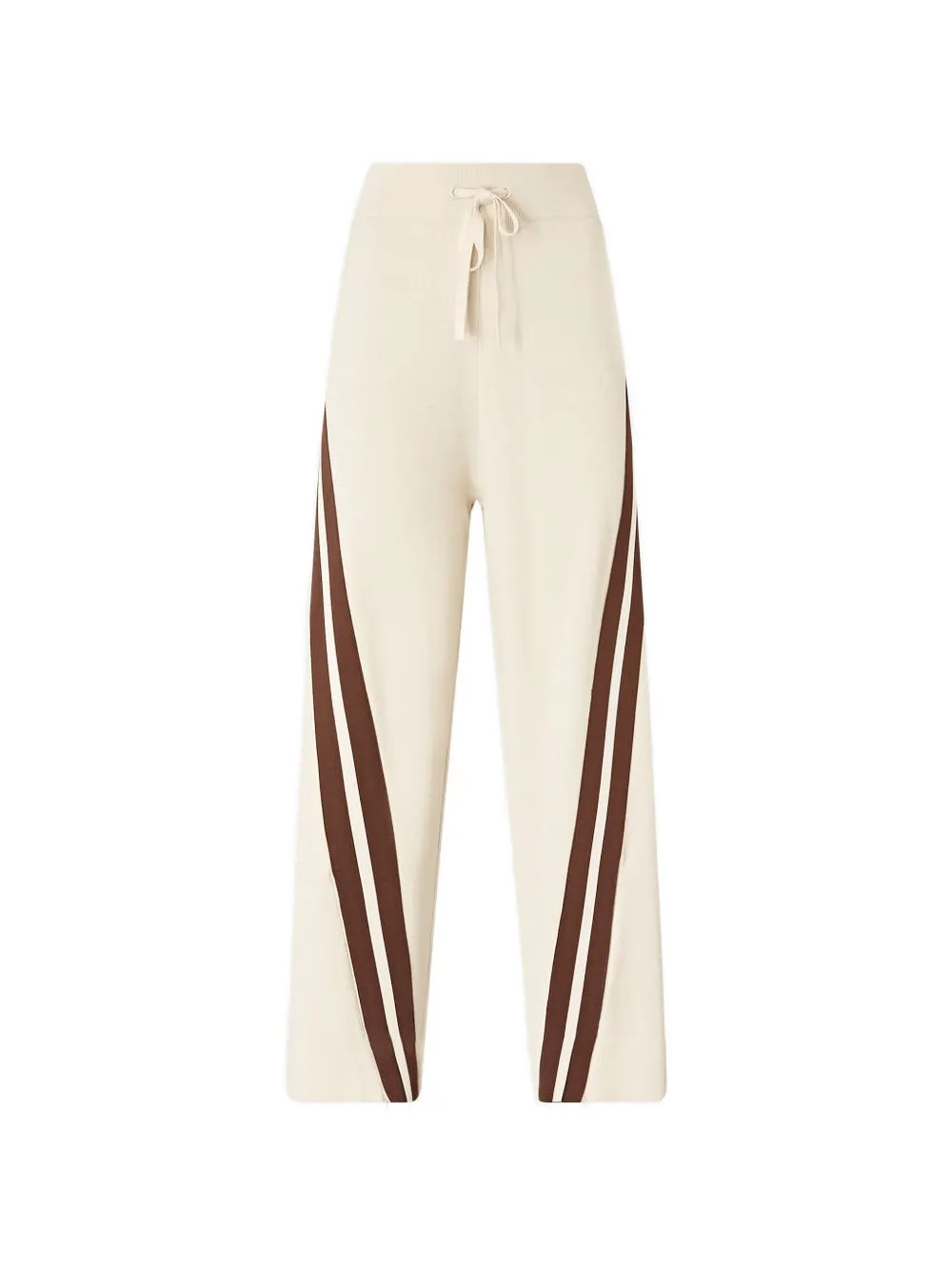 PINKO drawstring stripe trousers - Nude