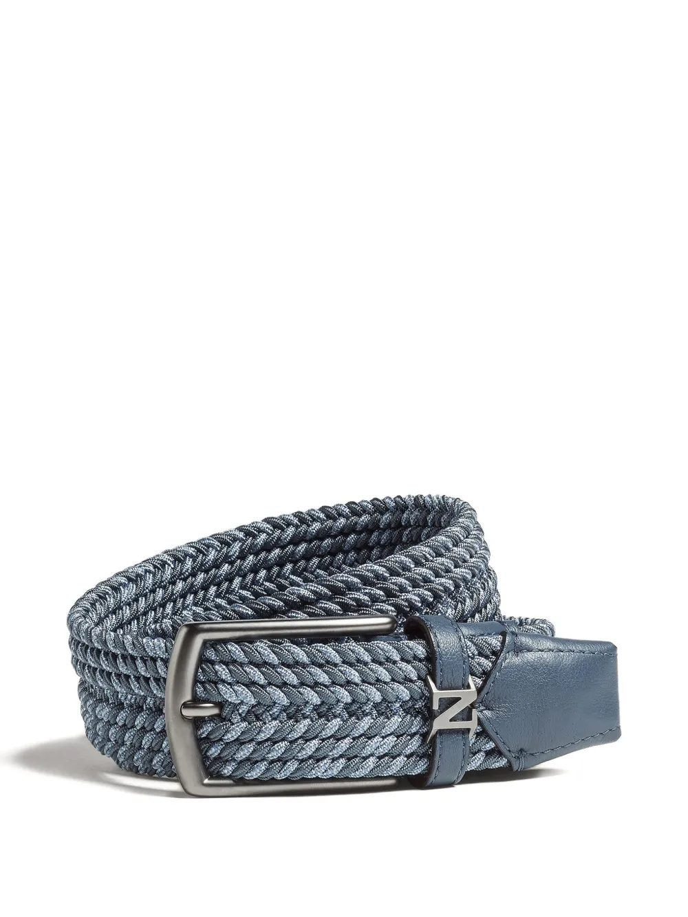 Zegna woven belt - Blu