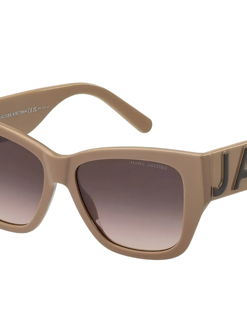 Marc Jacobs Eyewear Zonnebril met vierkant montuur Bruin