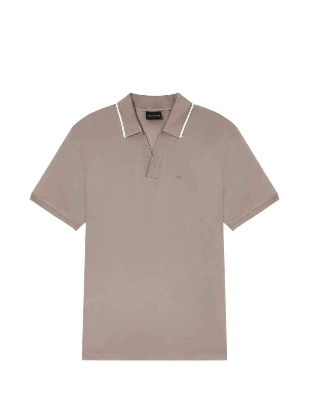 Emporio Armani Polo con scollo a V - Toni neutri