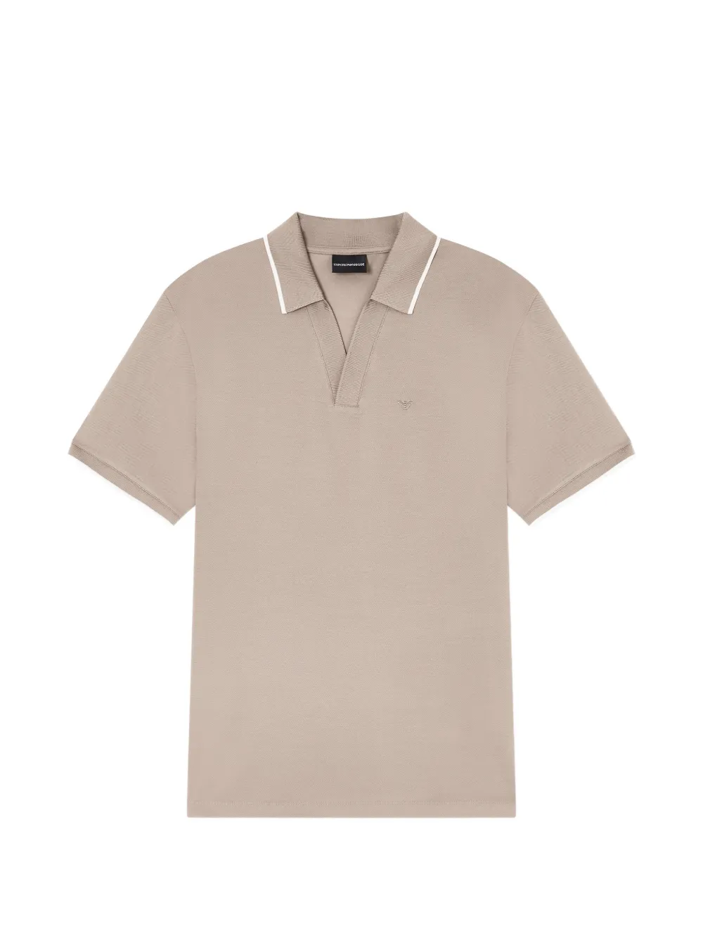 Emporio Armani Polo con scollo a V - Toni neutri