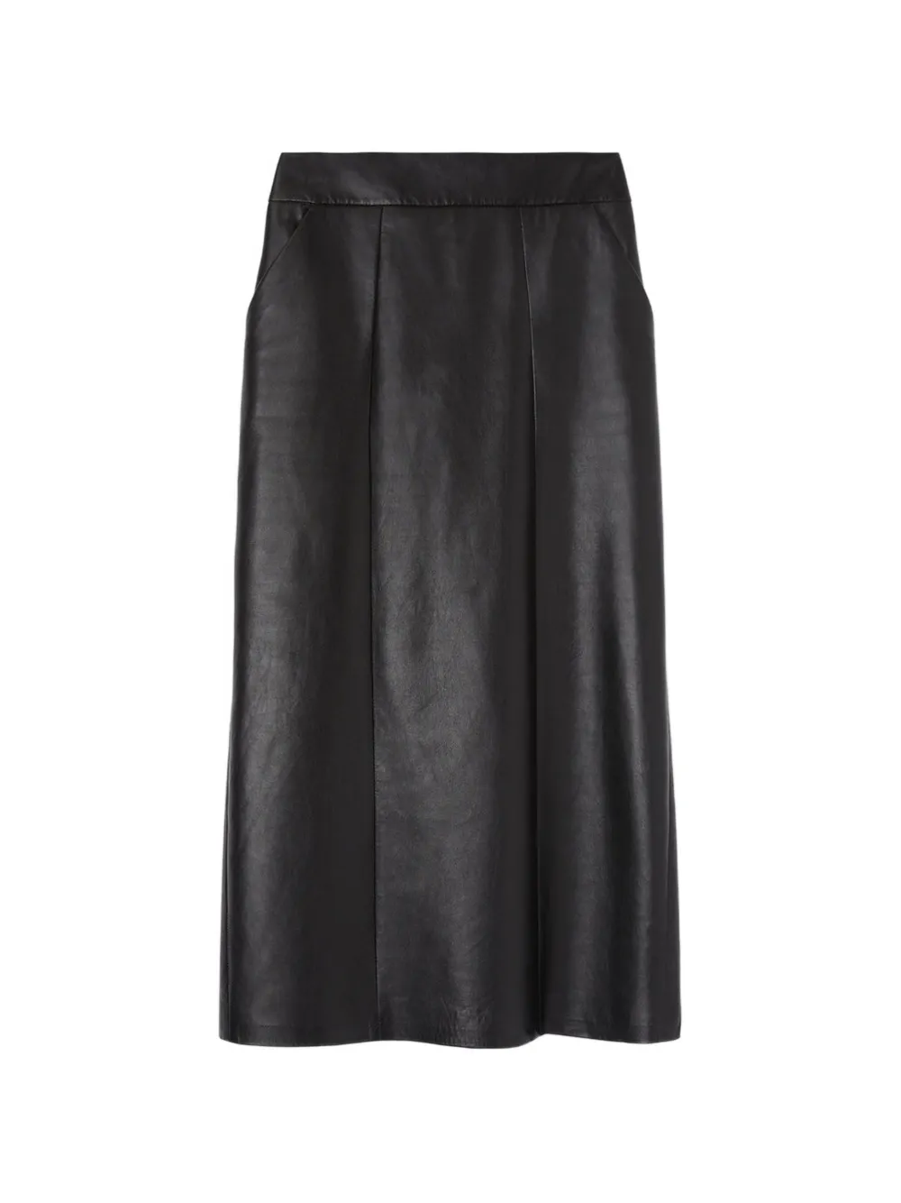 Ermanno Scervino leather midi skirt - Nero