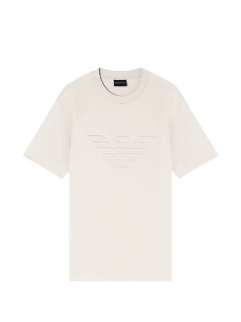 Emporio Armani футболка с тисненым логотипом