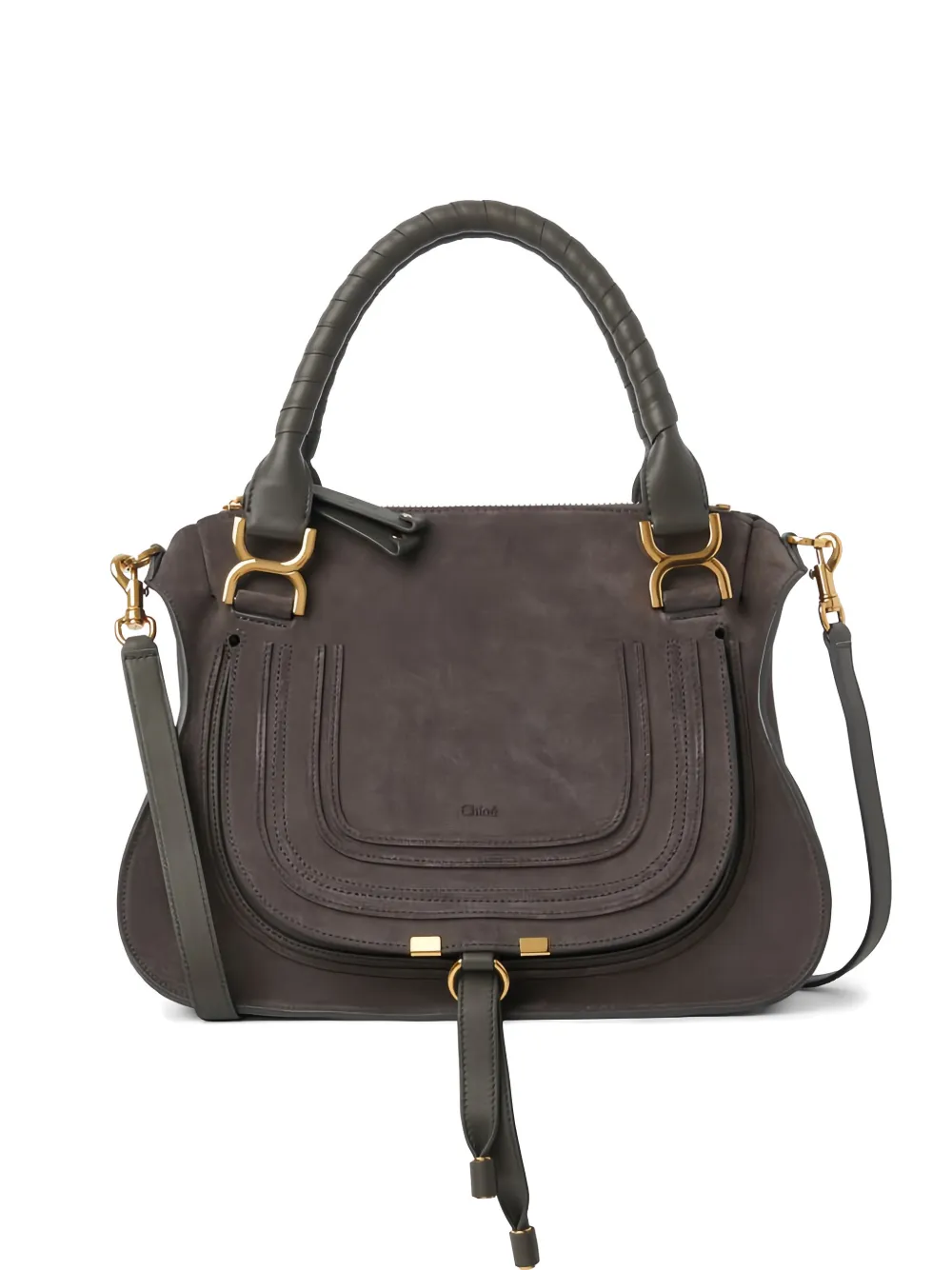 Chloé Borsa tote Marcie con nappa - Grigio