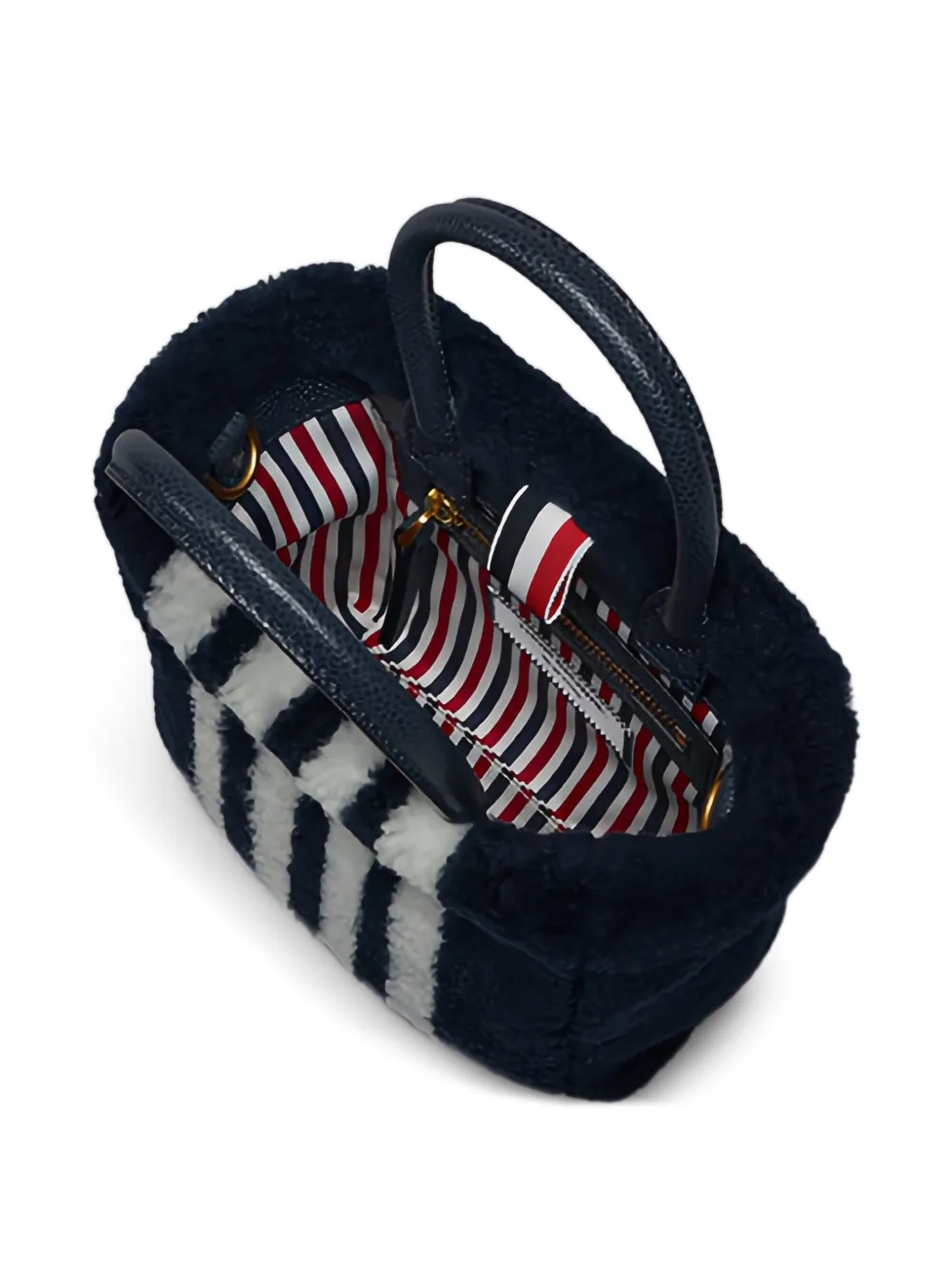 Thom Browne Book kleine shopper Blauw