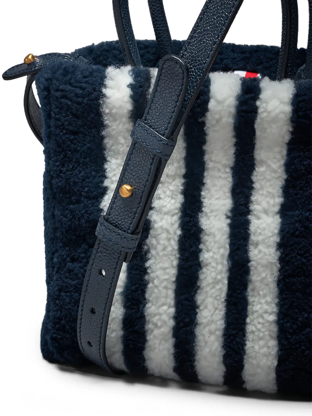 Thom Browne Book kleine shopper Blauw
