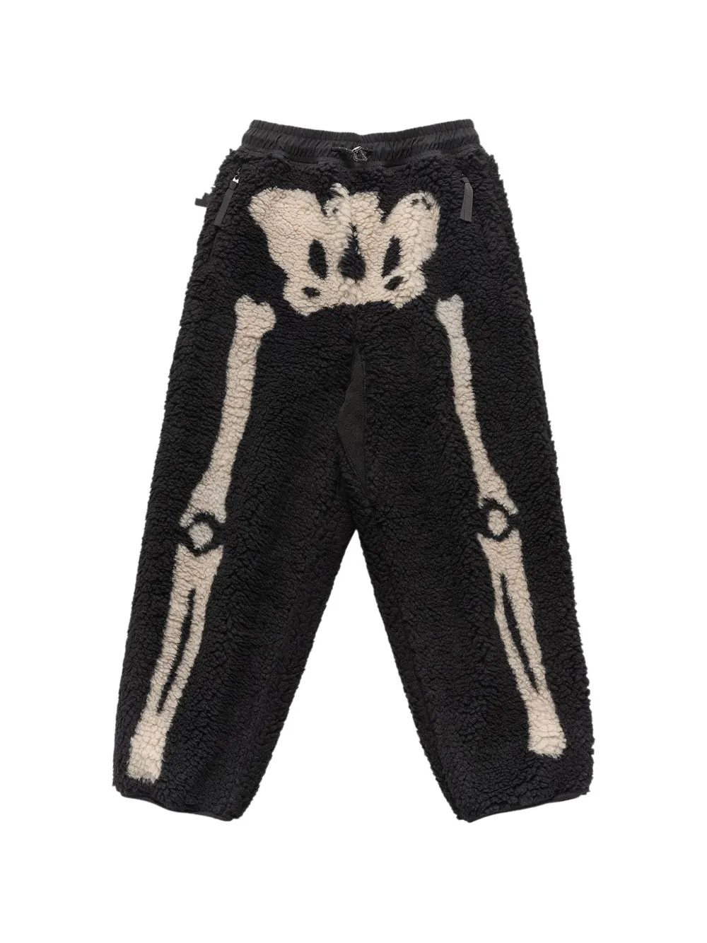 KAPITAL fleece-jacquard track pants - Nero