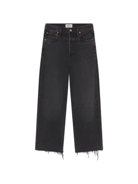 AGOLDE jeans med frynset kant