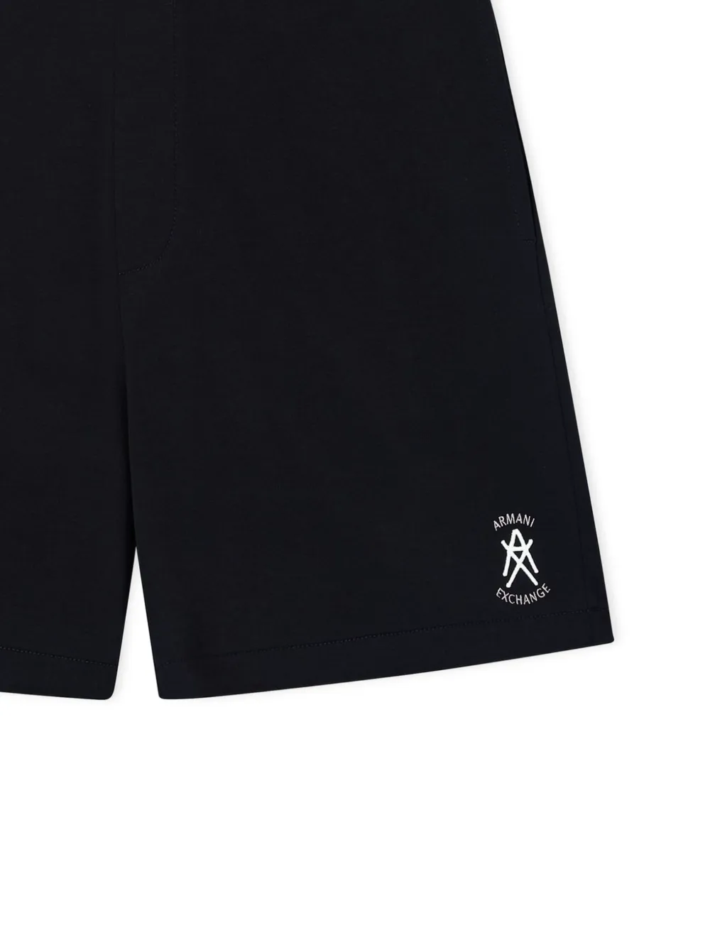 Armani Exchange Shorts met logodetail Zwart