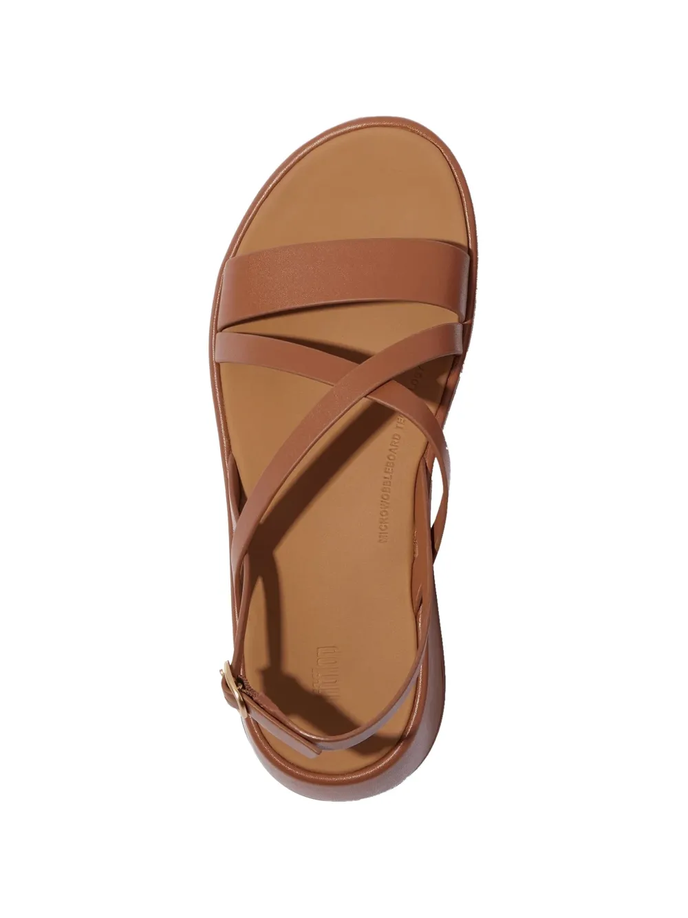 FitFlop F-Mode sandalen met gekruiste bandjes Bruin