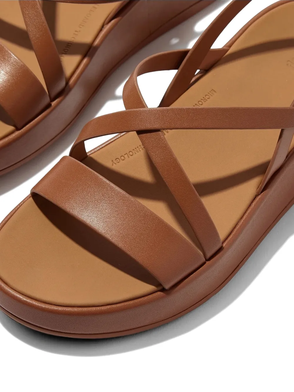FitFlop F-Mode sandalen met gekruiste bandjes Bruin