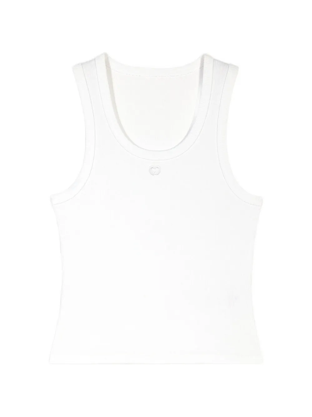 Maje ribbed tank top - Bianco
