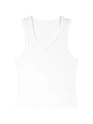 AMI Paris Ami De Coeur Tank Top | White | FARFETCH