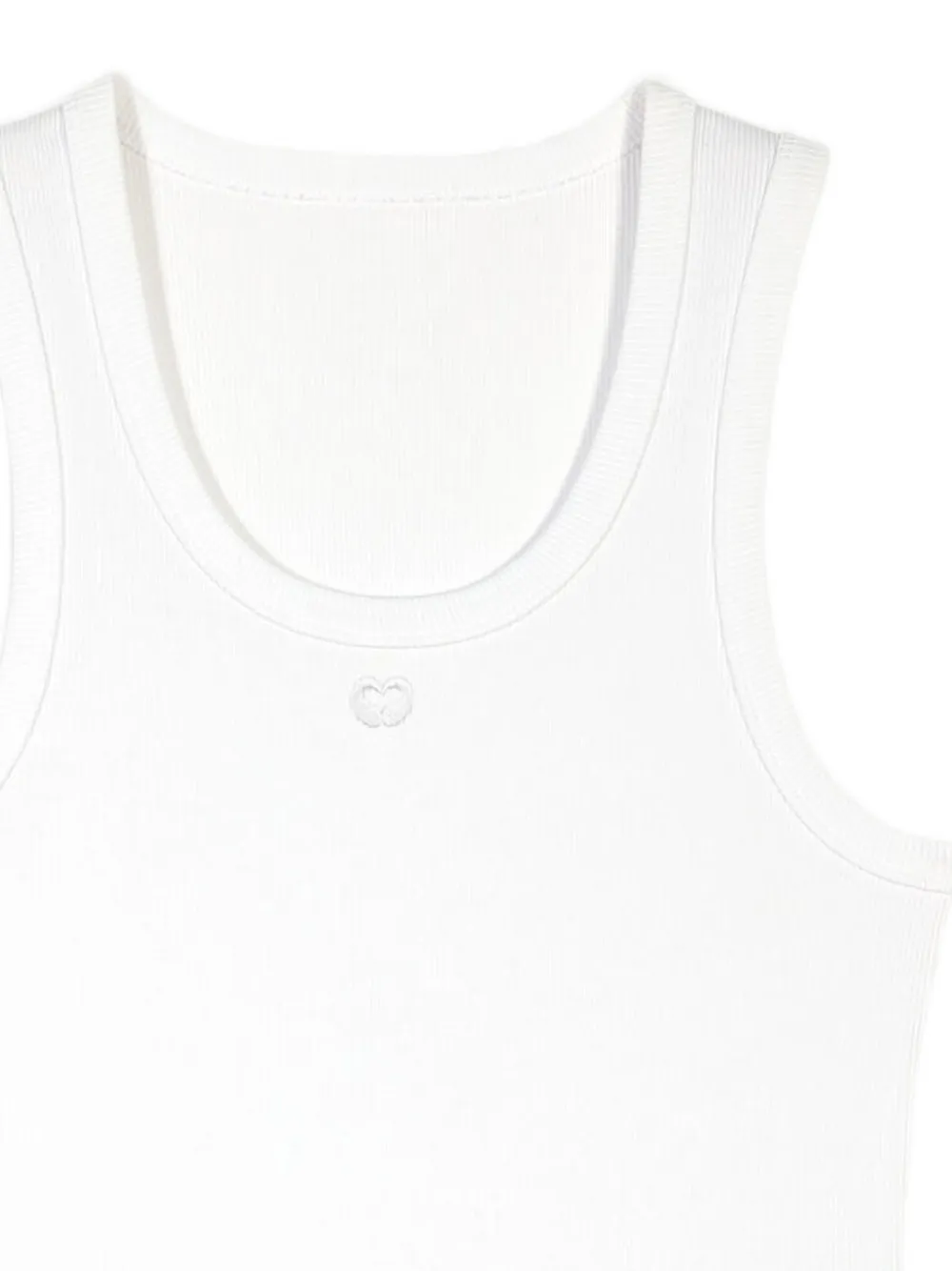  Maje Ribbed Tank Top - White 