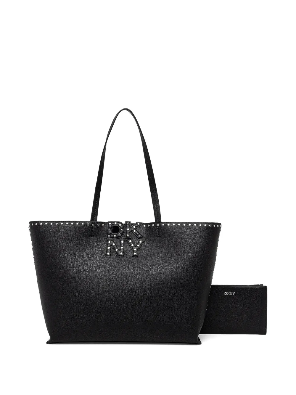 DKNY studded-logo tote bag - Nero