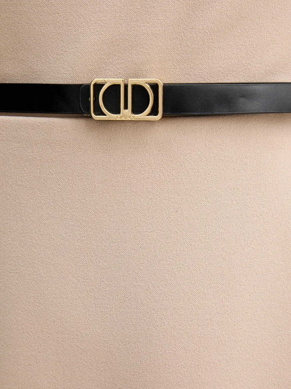 DKNY Midi-jurk met ceintuur Beige