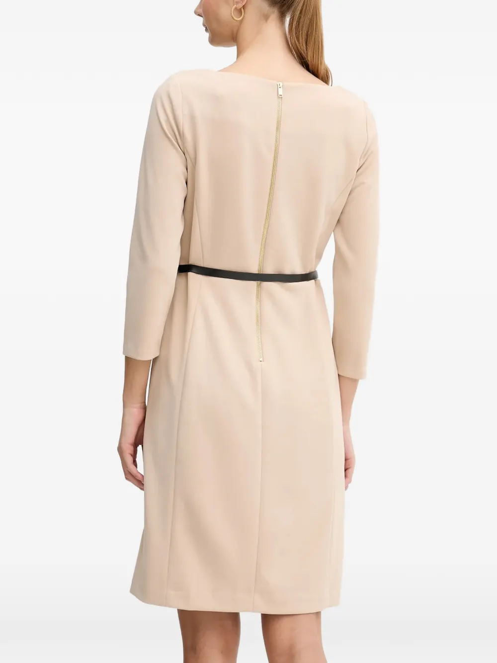 DKNY Midi-jurk met ceintuur Beige