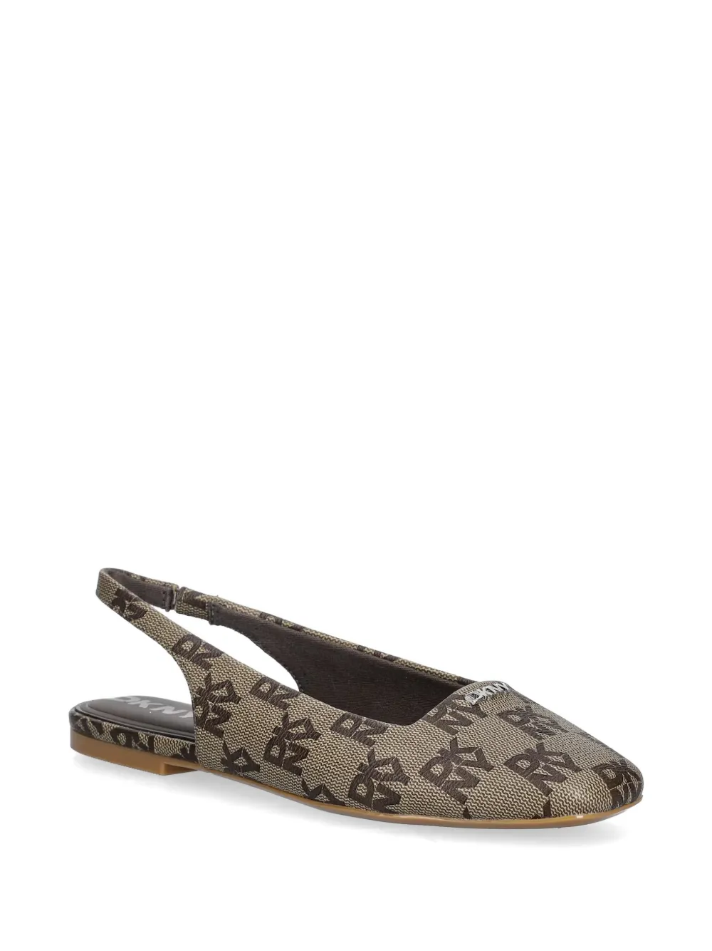  Dkny Darrow Slingback Flat Pumps - Neutrals 