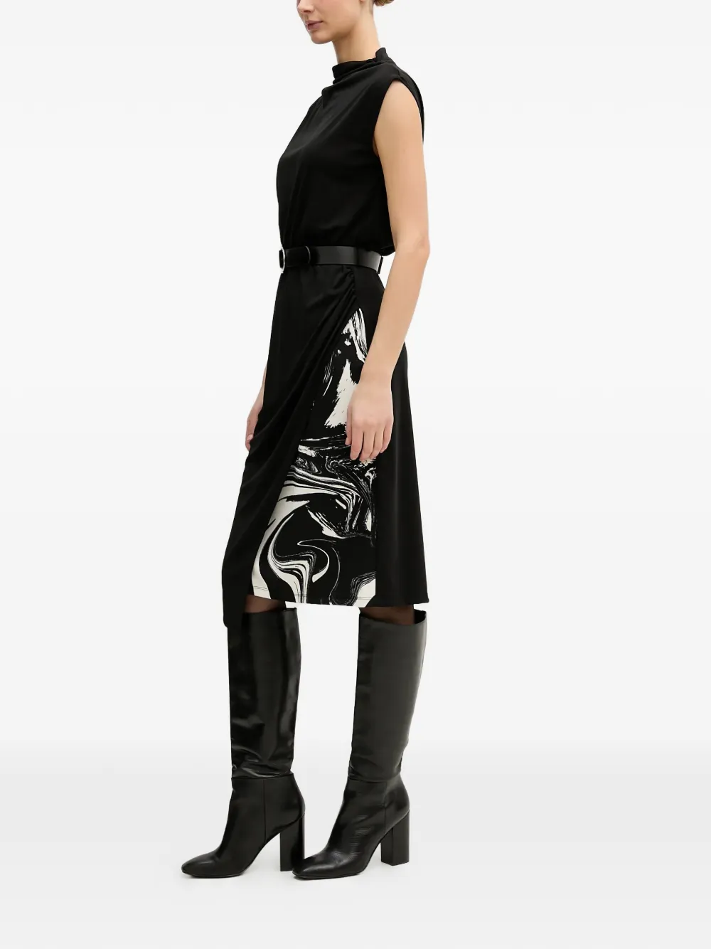 DKNY Jurk met col Zwart