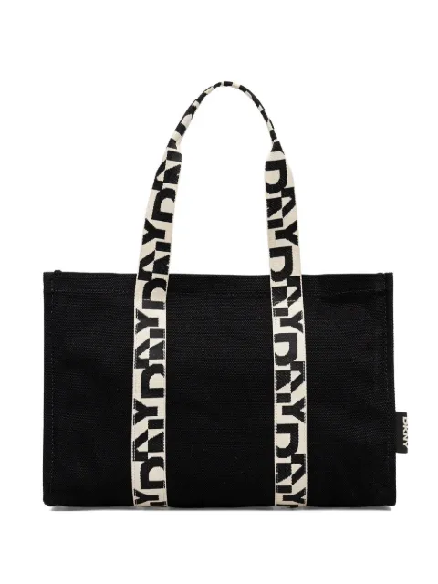 DKNY tote con logo en la correa