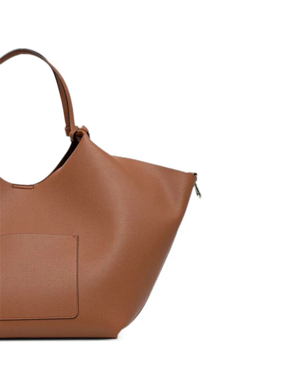 DKNY Grote Paula Commuter shopper met logo en geknoopt detail Bruin
