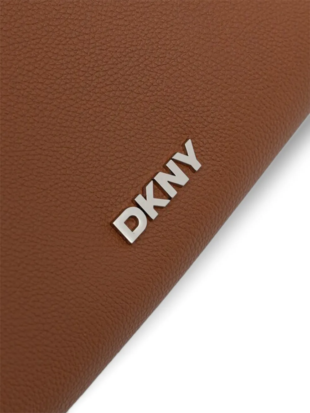 DKNY Grote Paula Commuter shopper met logo en geknoopt detail Bruin
