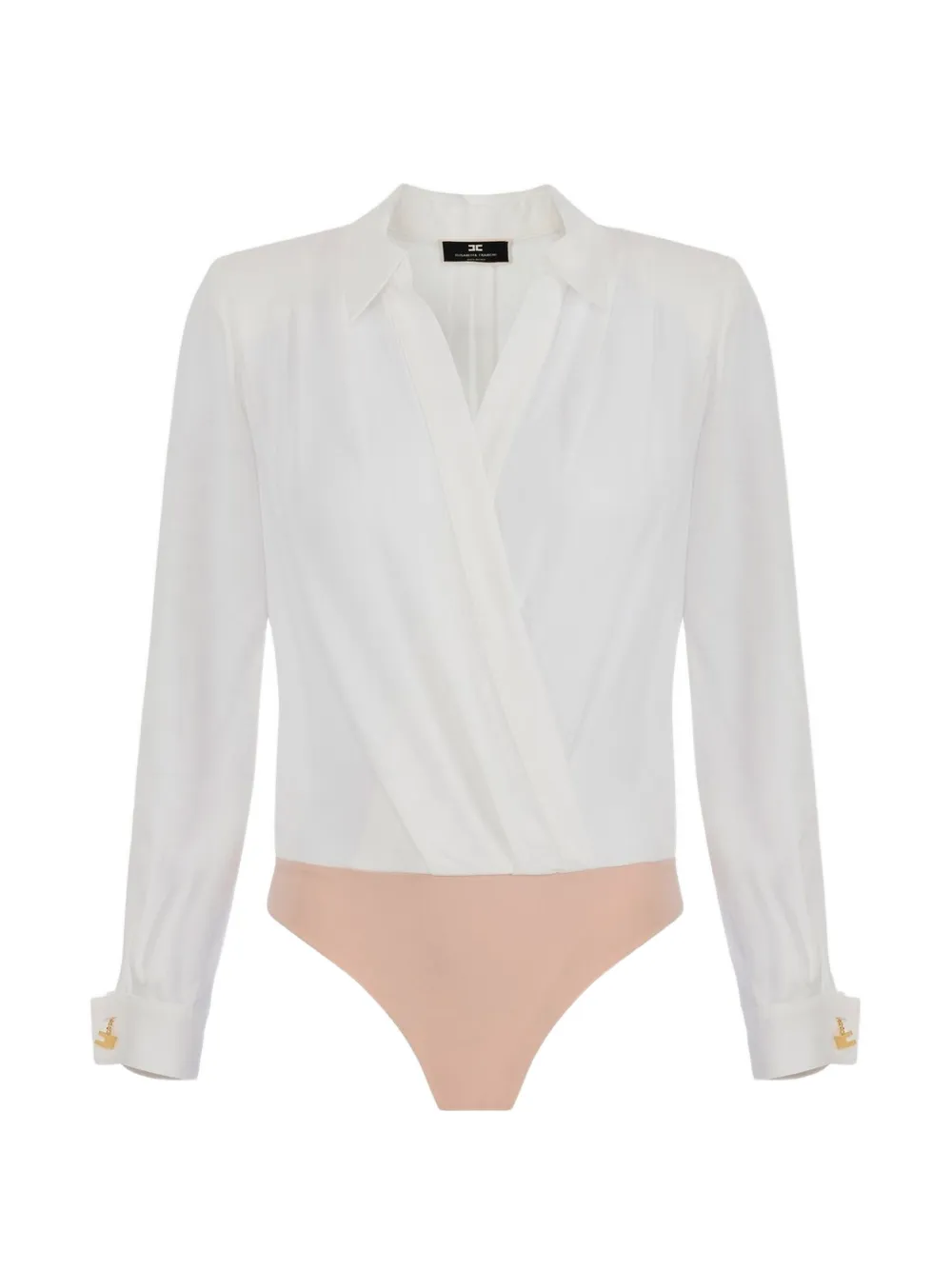 Elisabetta Franchi wrap V-neck top - Bianco