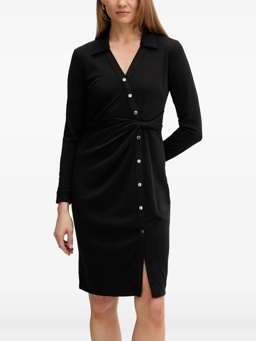 DKNY knot-detail mini dress - Nero