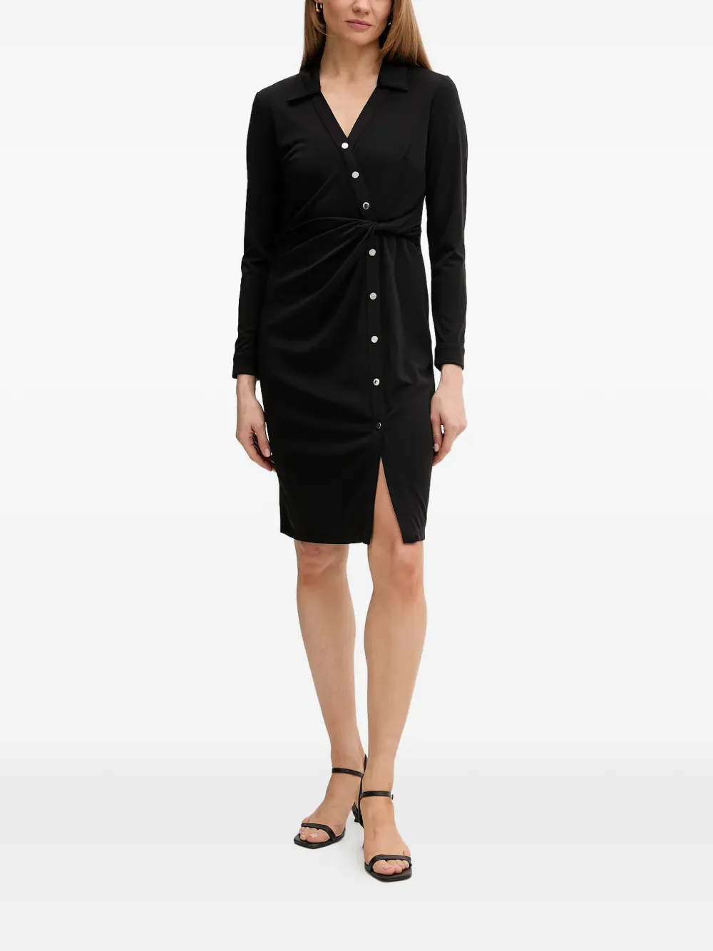 DKNY Mini-jurk met geknoopt detail Zwart