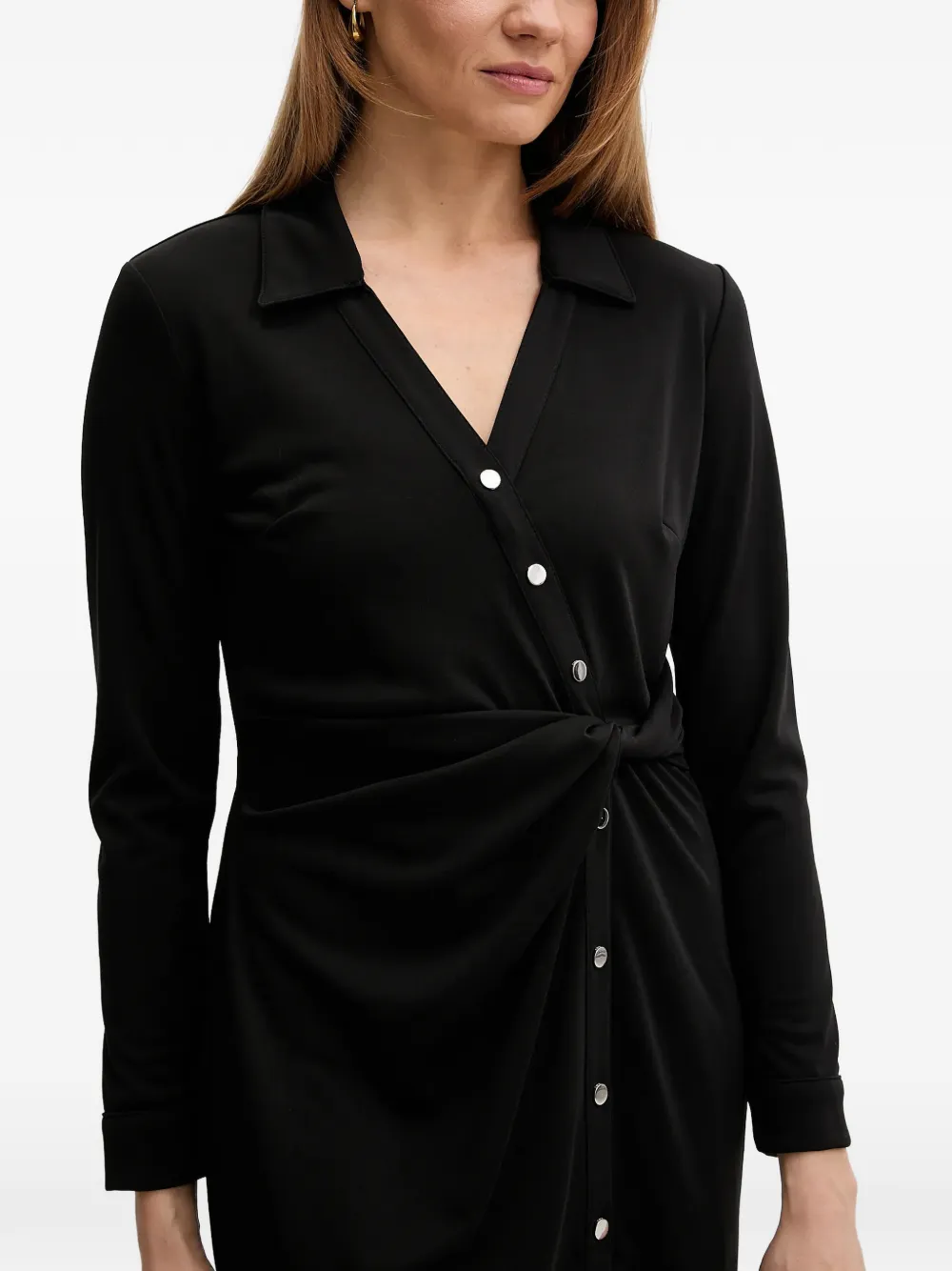 DKNY Mini-jurk met geknoopt detail Zwart
