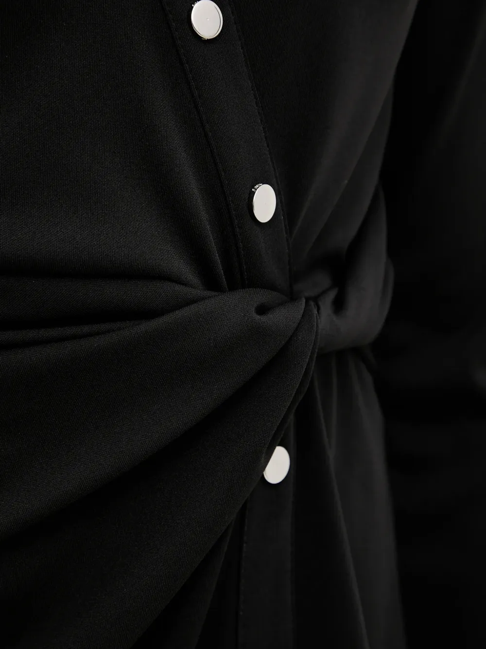 DKNY Mini-jurk met geknoopt detail Zwart