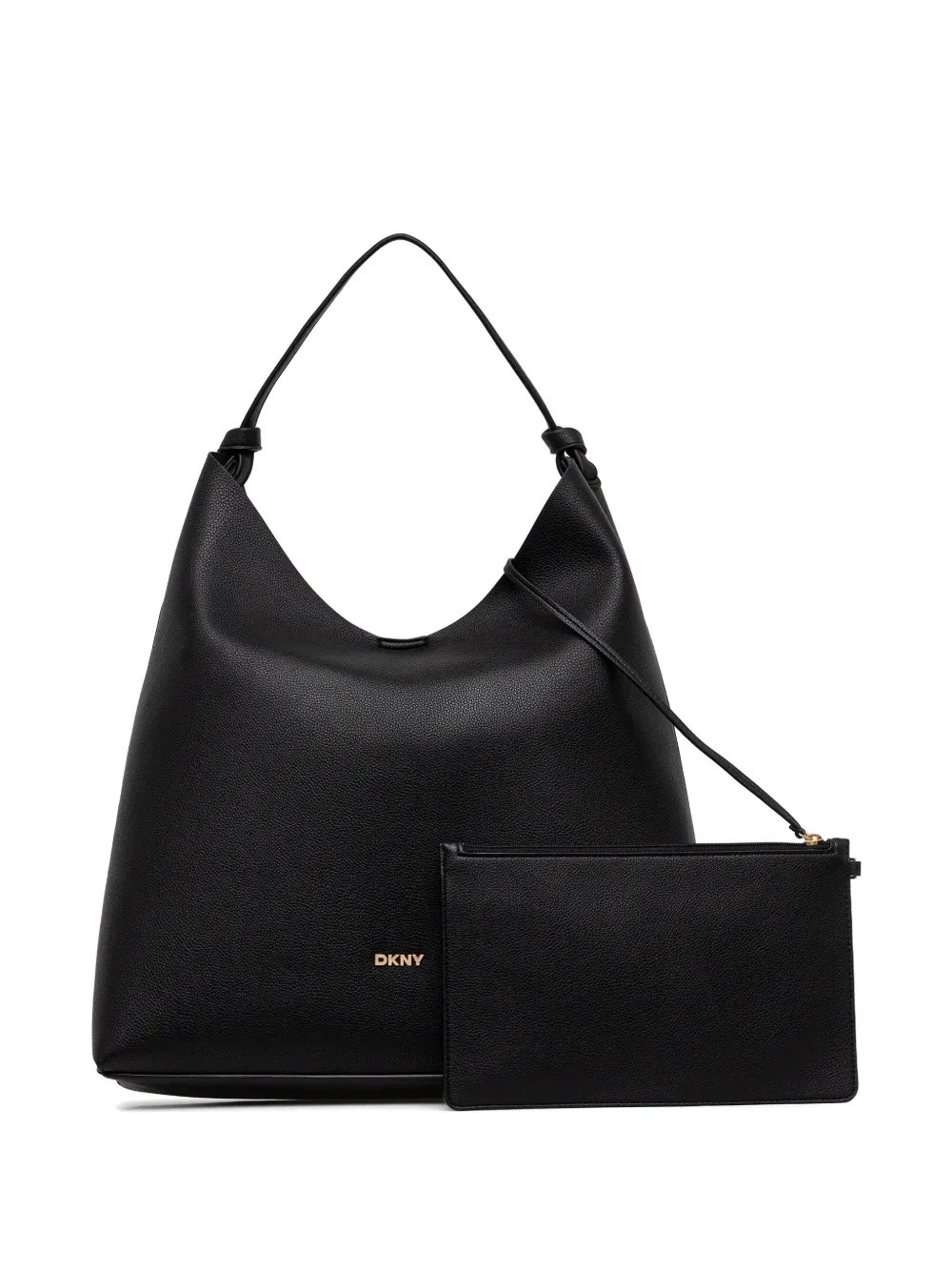 DKNY logo-plaque tote bag - Nero