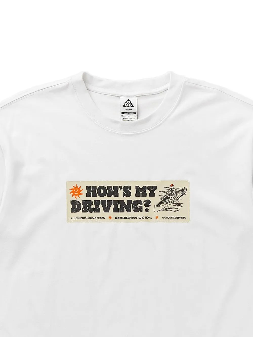Acg Oc Canoe Sticker Graphic-Print T-Shirt