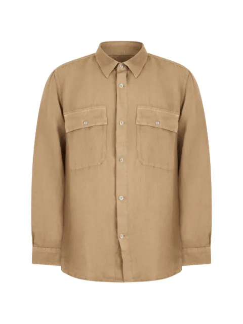 120% Lino flap-pockets linen shirt
