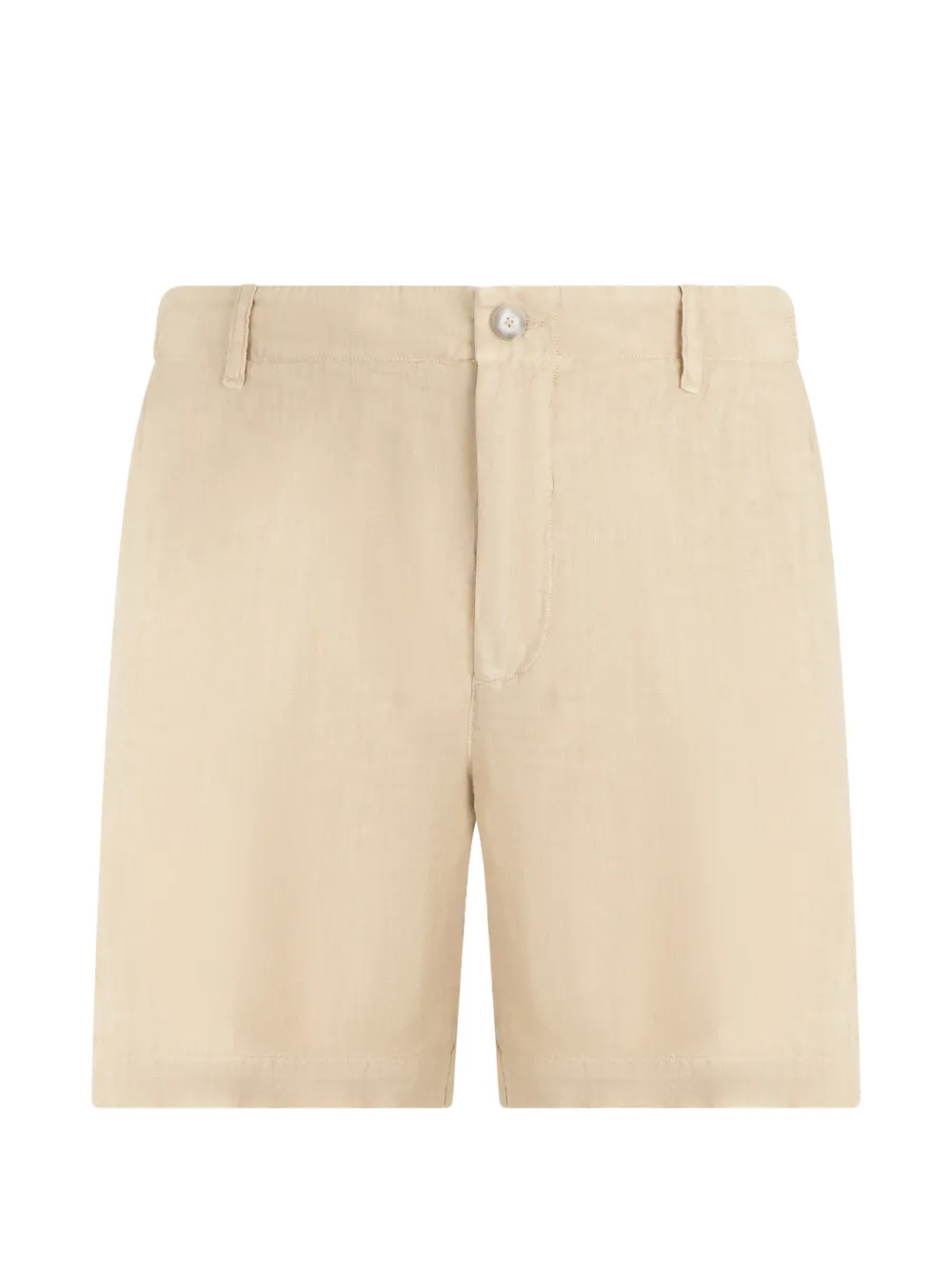 120% Lino elasticated-waist shorts - Toni neutri