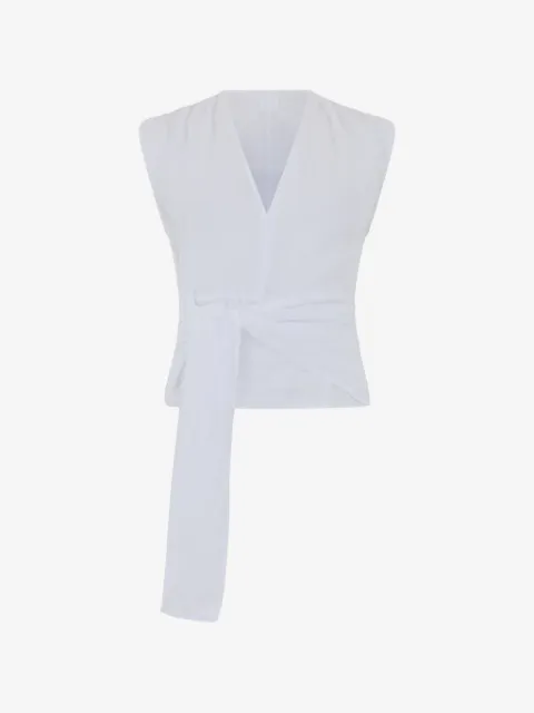 120% Lino V-neck top