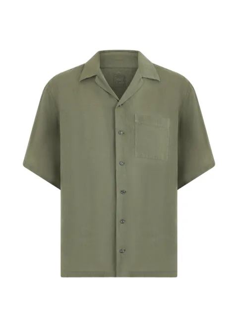 120% Lino short-sleeved linen shirt