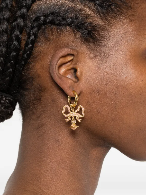 Vivienne Westwood Florindella Bow Earrings | Gold | FARFETCH