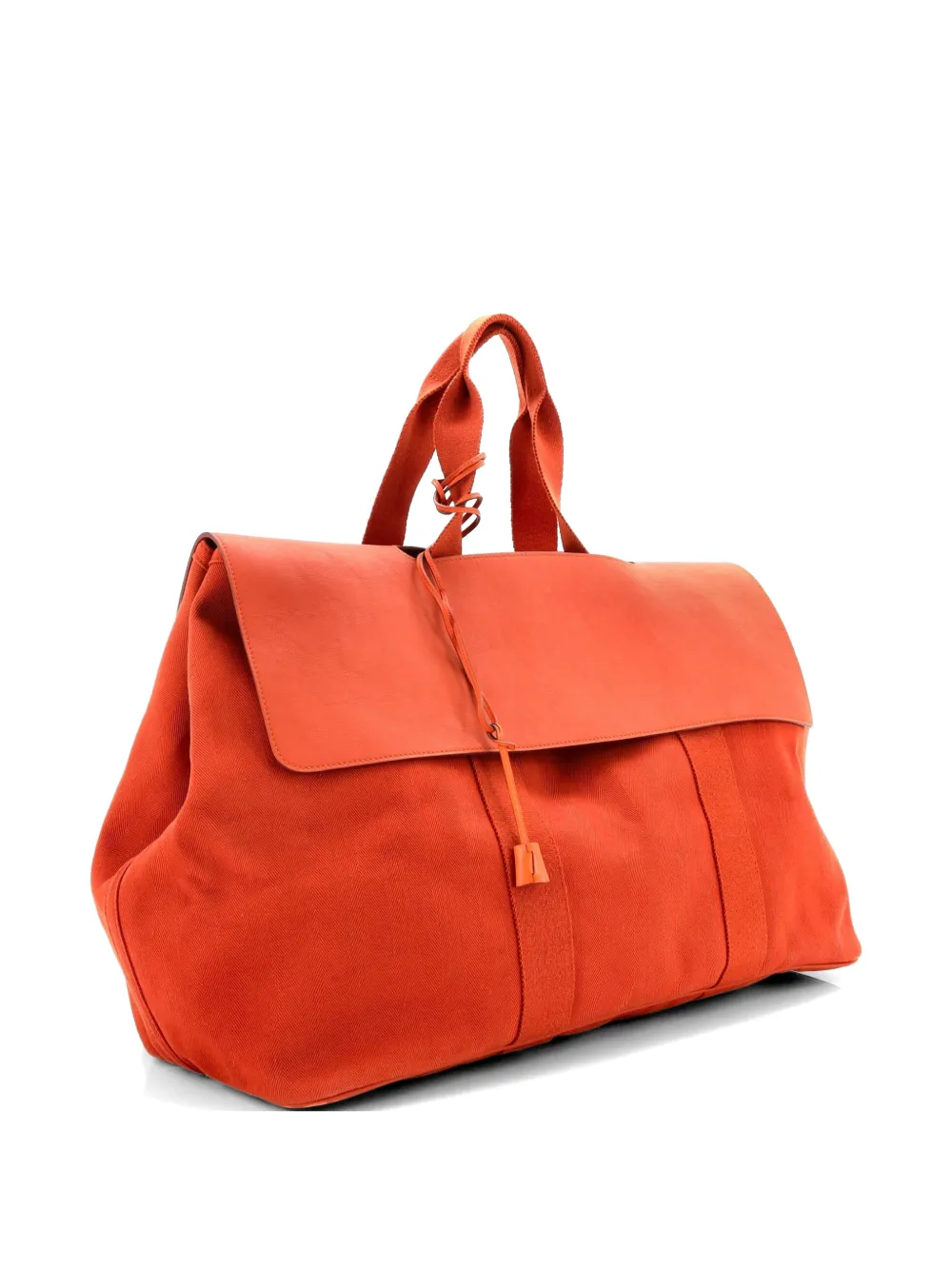 Hermès Pre-Owned Valparaiso Bag Toile and Leather GM tote bag - Arancione