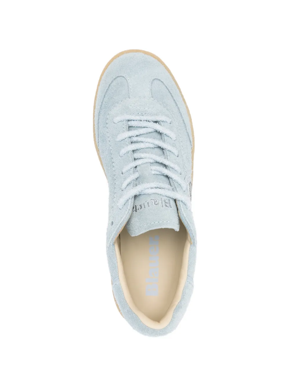 Blauer Sneakers met logo Blauw