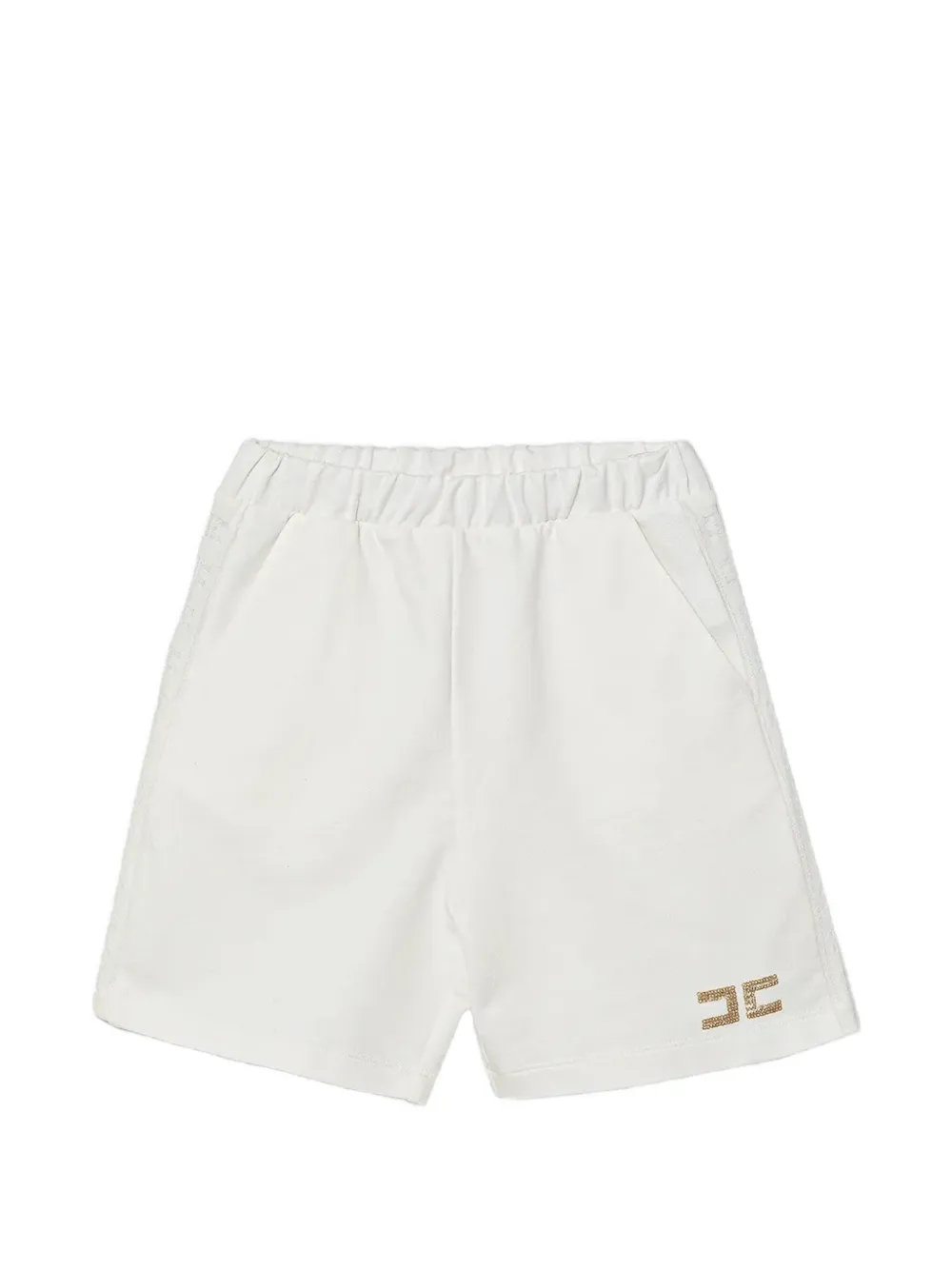 Elisabetta Franchi La Mia Bambina Costume da bagno con logo - Bianco