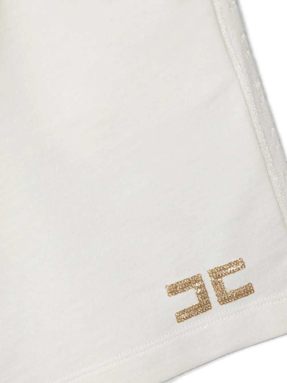 Elisabetta Franchi La Mia Bambina Shorts met logo Wit