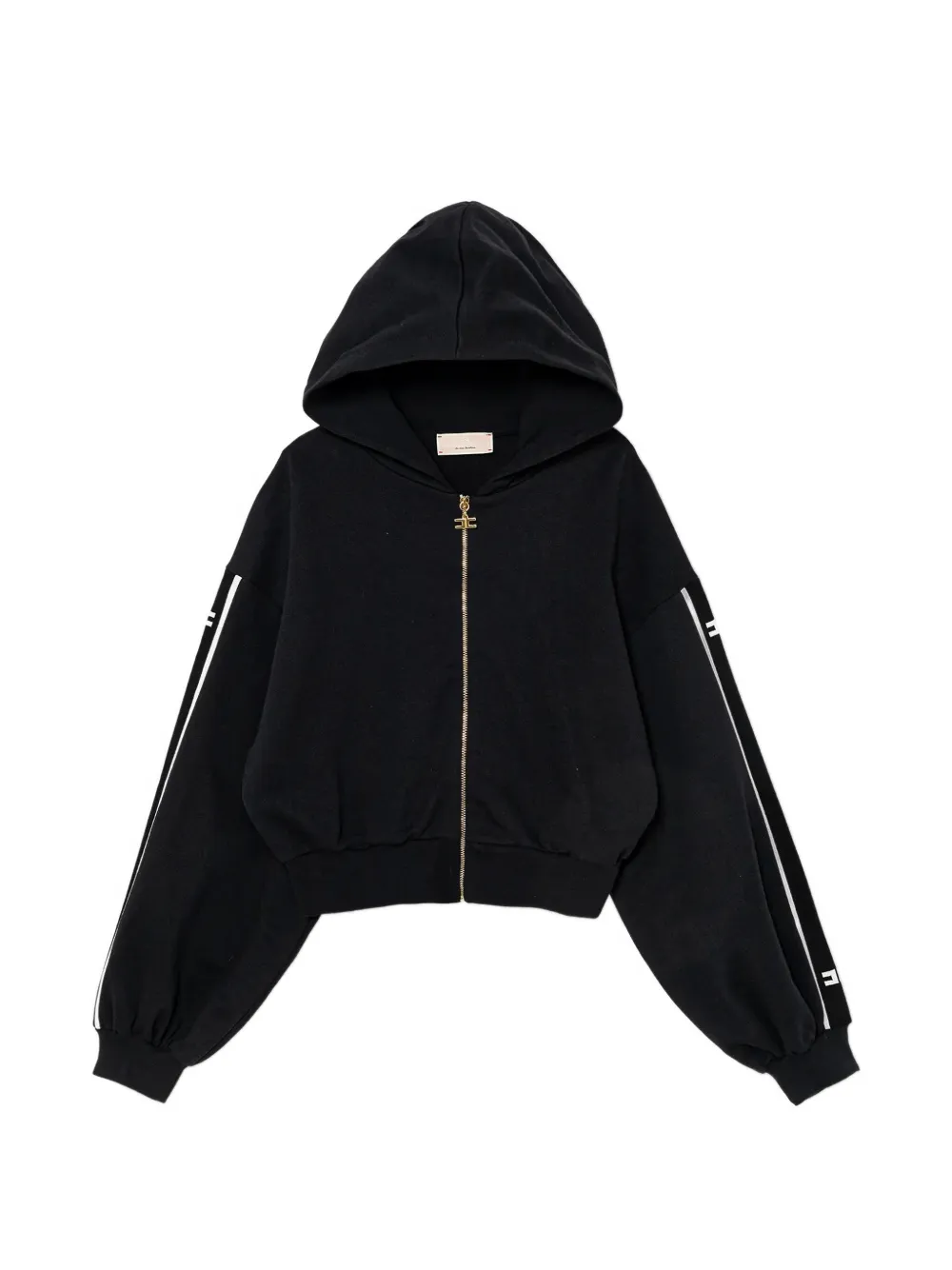 Elisabetta Franchi La Mia Bambina zip-up hoodie - Black