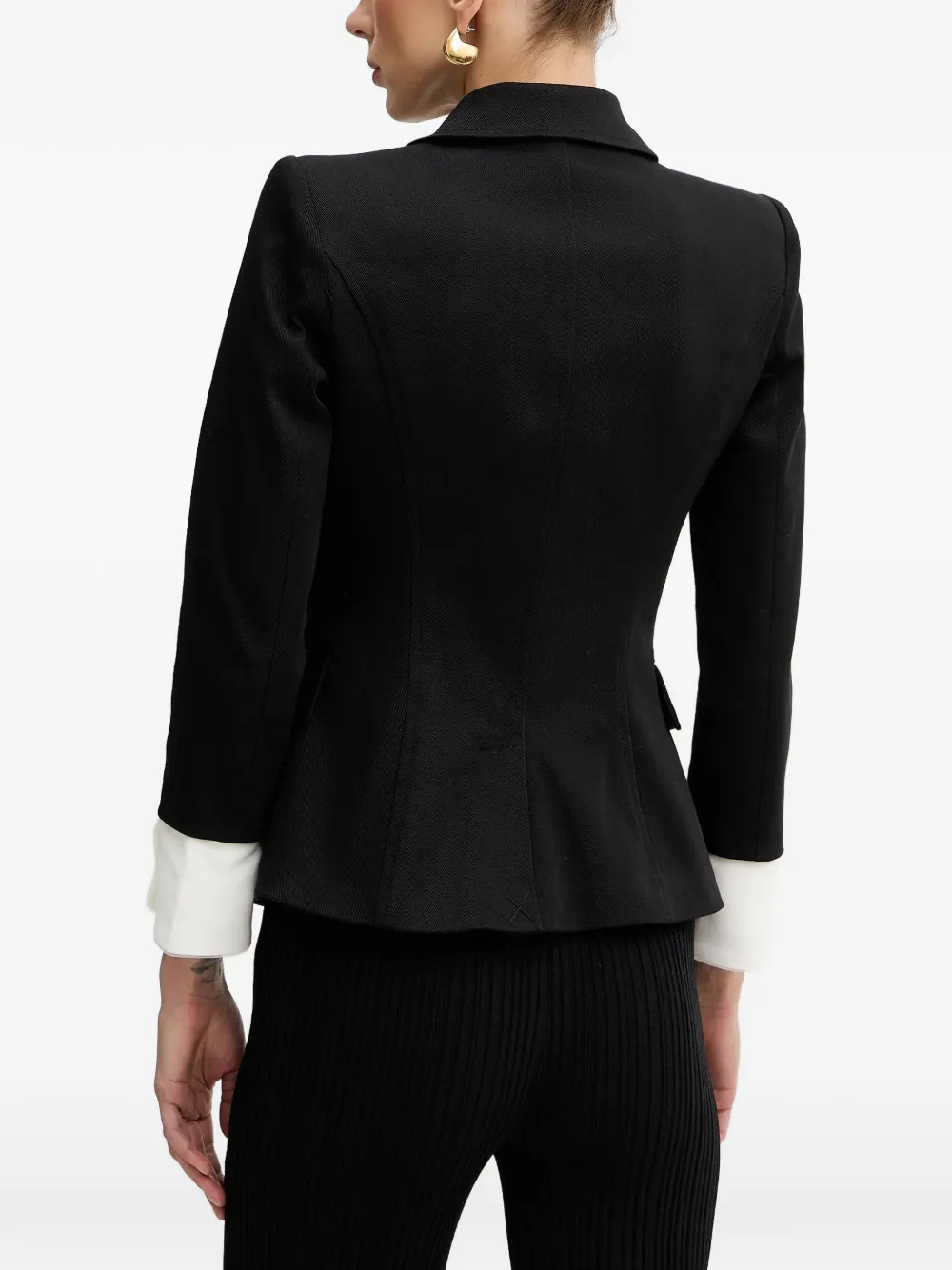  Elisabetta Franchi Double-breasted Button-embellished Jacket - Black 