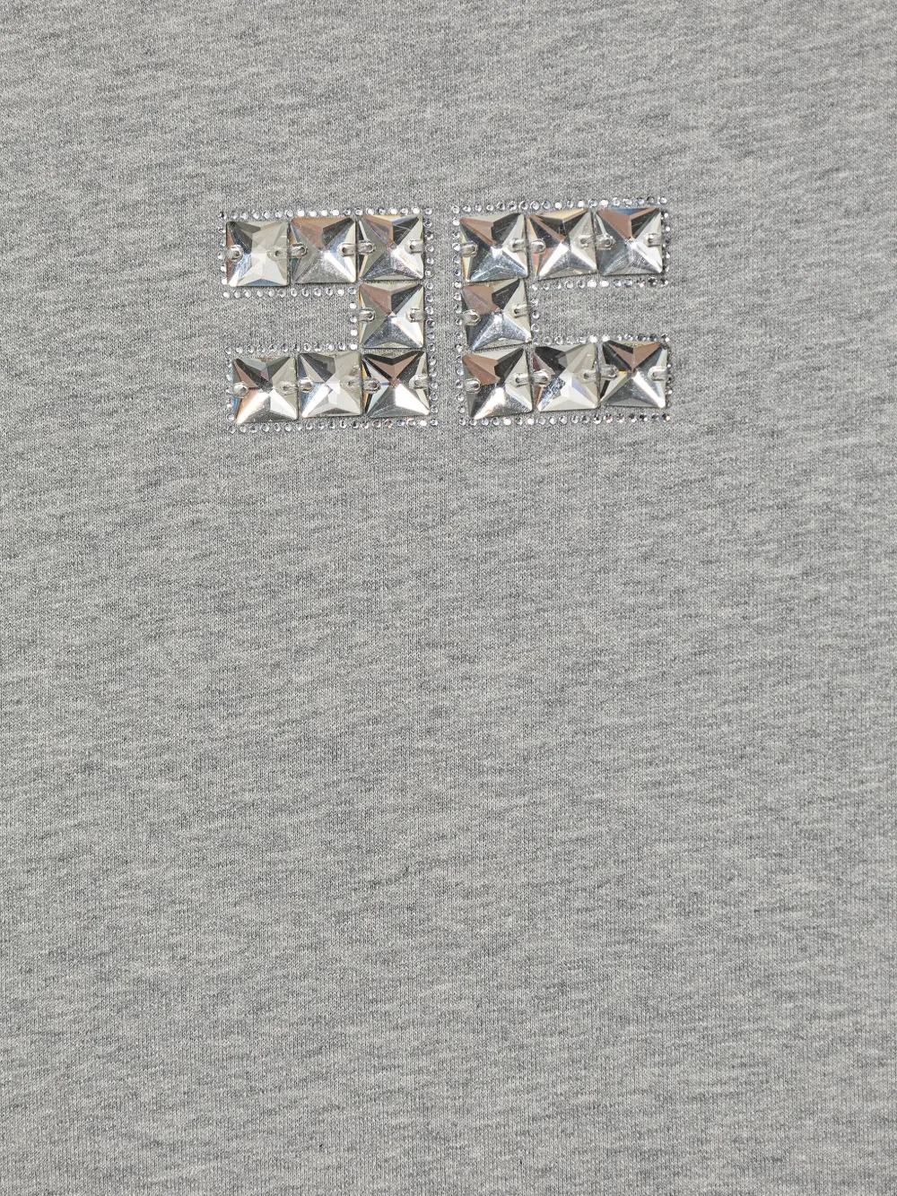 Elisabetta Franchi La Mia Bambina Sweater met kristallen Grijs