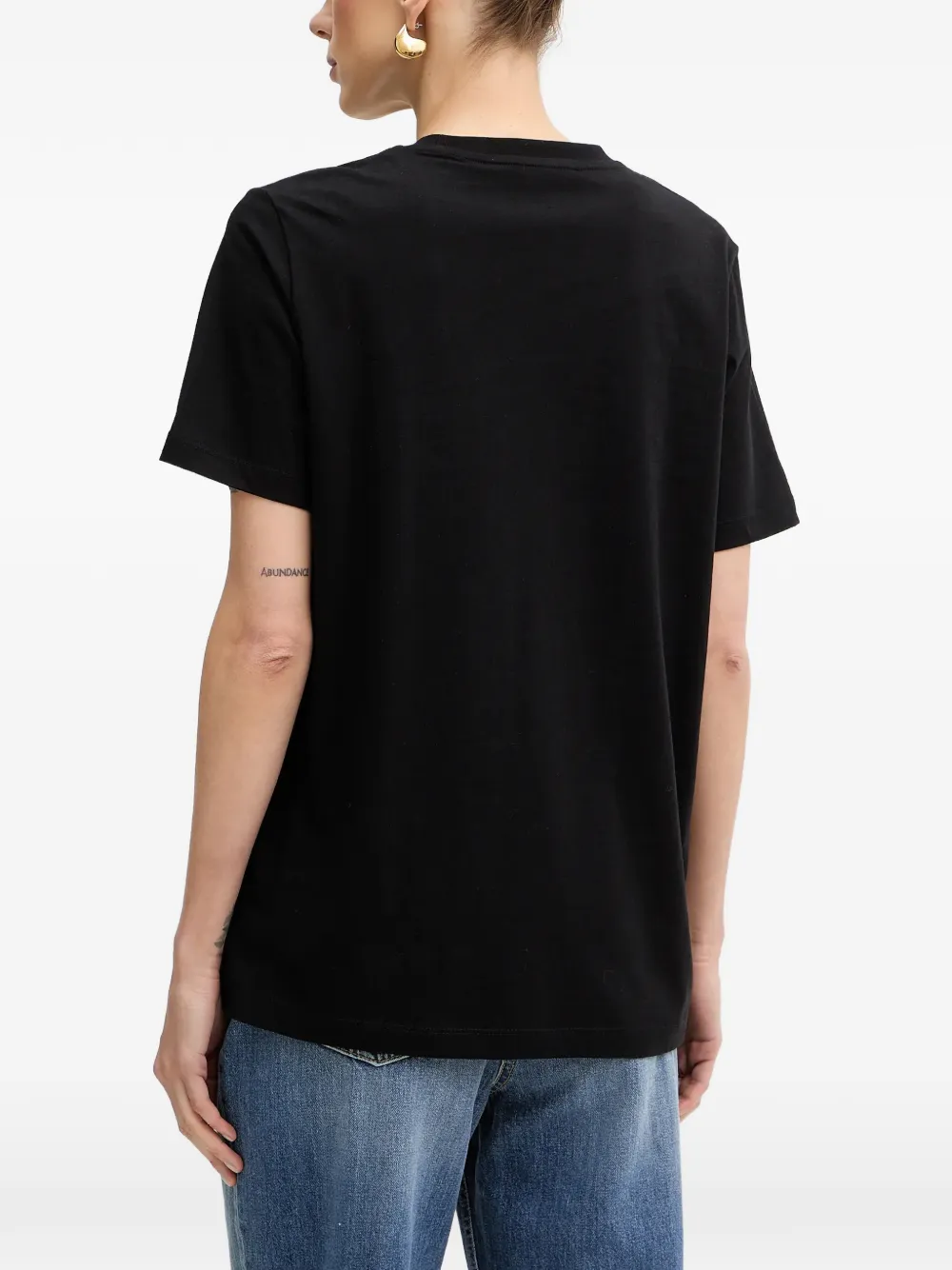 Elisabetta Franchi T-shirt met print Zwart