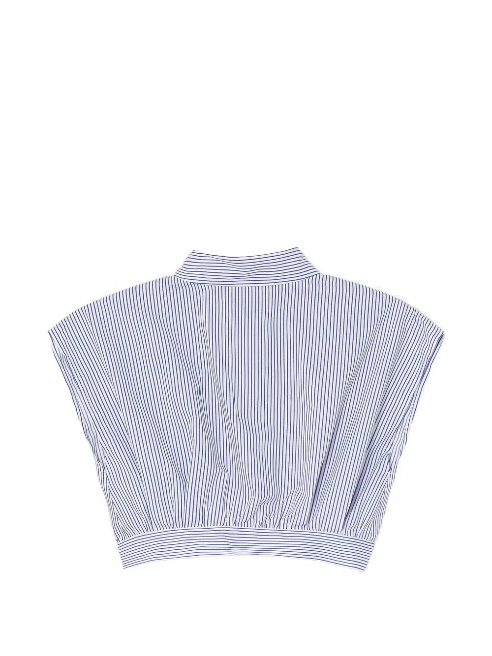  Elisabetta Franchi La Mia Bambina Striped-pattern Shirt - White 